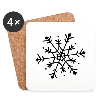 Cute snowflake - Untersetzer (4er-Set) - Weiß - Vorne