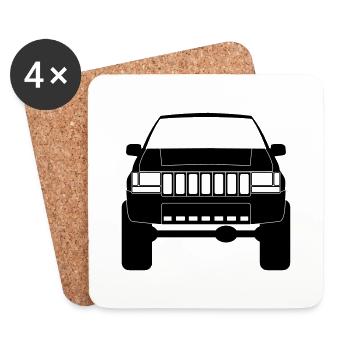 Grand Cherokee Solo - Untersetzer (4er-Set) - Weiß - Vorne