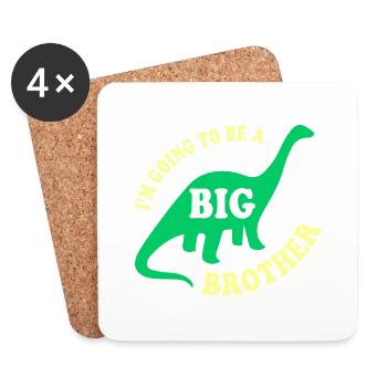Big Brother To Be - Dessous de verre (lot de 4) - blanc - Devant