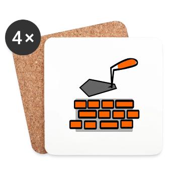 b3 - Coasters (set of 4) - white - Front