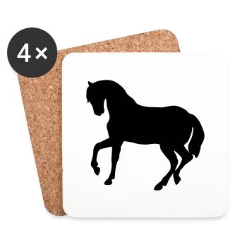 Cute Pony - Coasters (set of 4) - white - Front