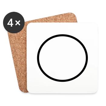 kreis2 - Dessous de verre (lot de 4) - blanc - Devant