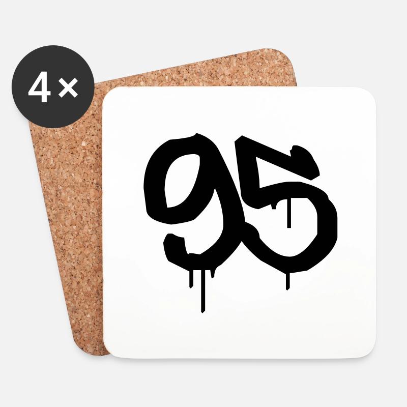Tag : 95 - Untersetzer (4er-Set) - Weiß