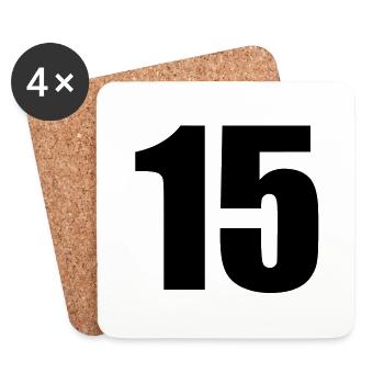 15 - Coasters (set of 4) - white - Front