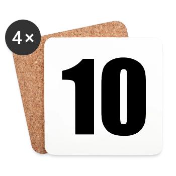 10 - Coasters (set of 4) - white - Front