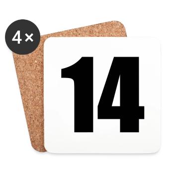 14 - Coasters (set of 4) - white - Front