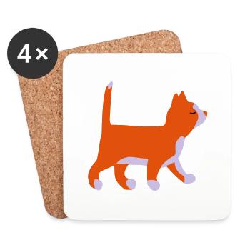 Kitten - Coasters (set of 4) - white - Front