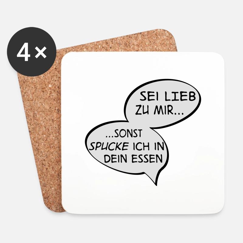 Koch - Untersetzer (4er-Set) - Weiß