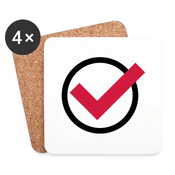 haken__f2 - Coasters (set of 4) - white - Front