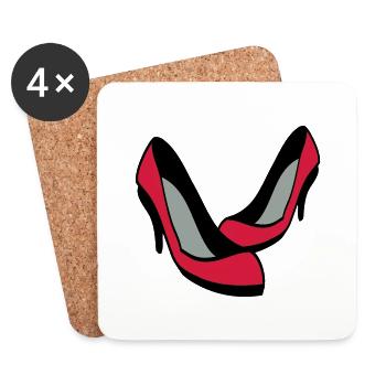 shoes - Coasters (set of 4) - white - Front