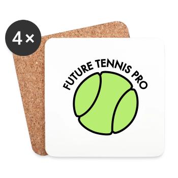 Tennis - Untersetzer (4er-Set) - Weiß - Vorne