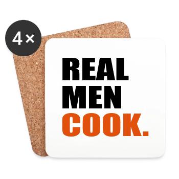 cook - Coasters (set of 4) - white - Front