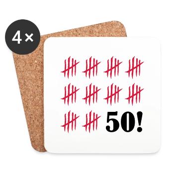 kratzer_50_2 - Untersetzer (4er-Set) - Weiß - Vorne