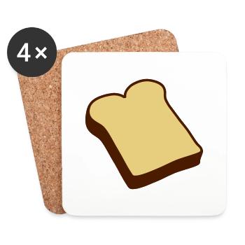 Toast - Untersetzer (4er-Set) - Weiß - Vorne