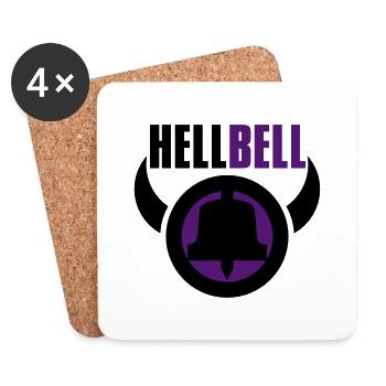hellbell höllen glocke - Untersetzer (4er-Set) - Weiß - Vorne