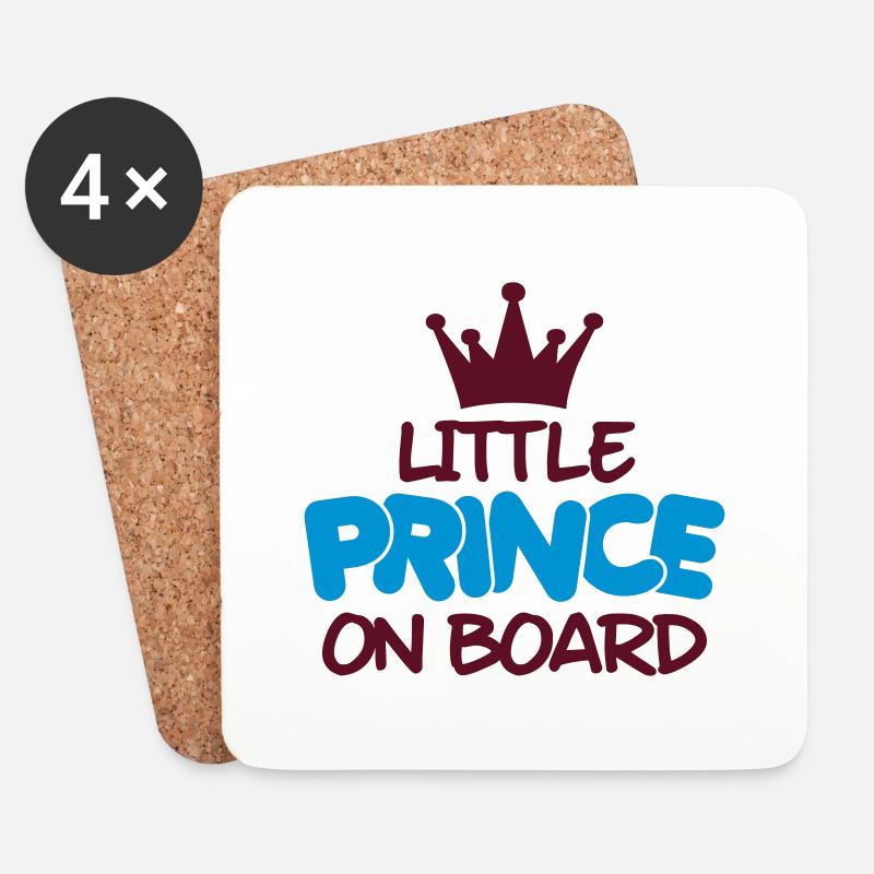 little prince on board - Untersetzer (4er-Set) - Weiß