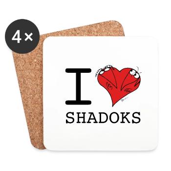 I Love Shadoks - Coasters (set of 4) - white - Front