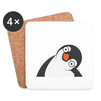 Penguin - Coasters (set of 4) - white - Front