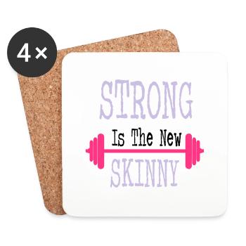 Strong - Untersetzer (4er-Set) - Weiß - Vorne