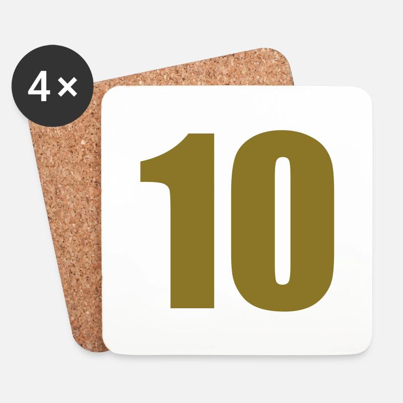 10 - Untersetzer (4er-Set) - Weiß