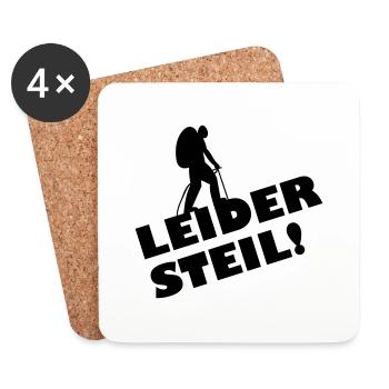 Bergsteiger - Untersetzer (4er-Set) - Weiß - Vorne