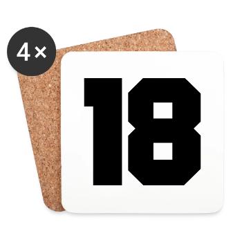 18 - Coasters (set of 4) - white - Front