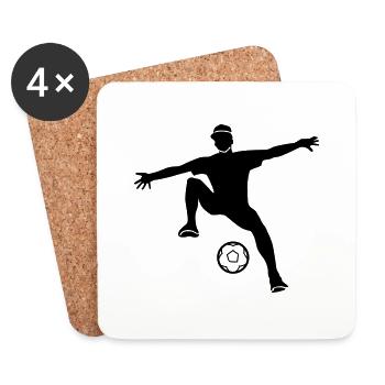 freestyle football - Coasters (set of 4) - white - Front