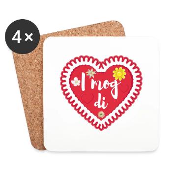 I mog di - Untersetzer (4er-Set) - Weiß - Vorne