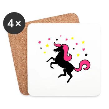 unicorn - Untersetzer (4er-Set) - Weiß - Vorne