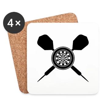 darts design - Untersetzer (4er-Set) - Weiß - Vorne