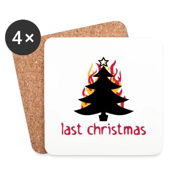 last christmas - Coasters (set of 4) - white - Front