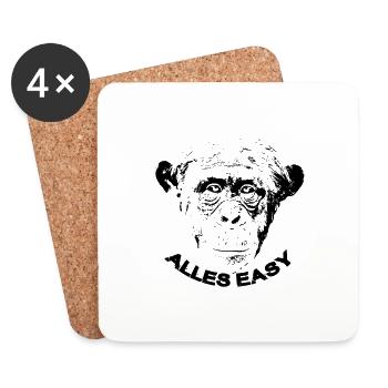 Alles Easy 2 - Untersetzer (4er-Set) - Weiß - Vorne