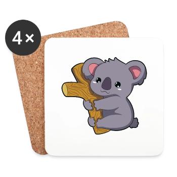 Koala - Coasters (set of 4) - white - Front
