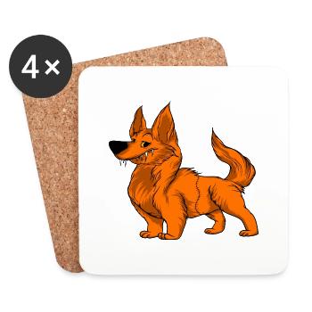 Funny dogs 7 - Coasters (set of 4) - white - Front