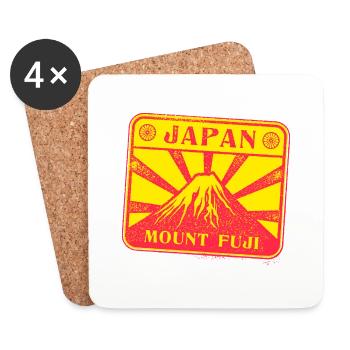 Japan travel - Coasters (set of 4) - white - Front