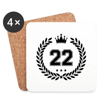 Armer 22 - Dessous de verre (lot de 4) - blanc - Devant
