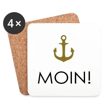 MOIN Anker 1-- - Untersetzer (4er-Set) - Weiß - Vorne