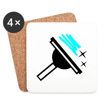 Window cleaner - Coasters (set of 4) - white - Front