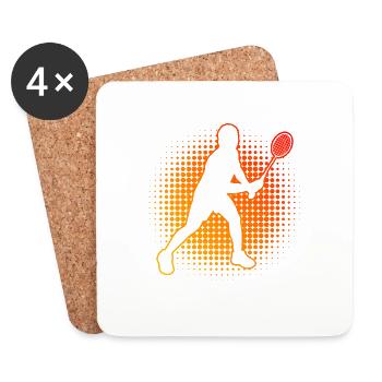 Badminton Badminton Badminton Players Women - Coasters (set of 4) - white - Front