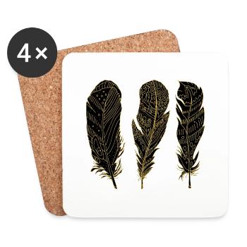 Pen - Coasters (set of 4) - white - Front