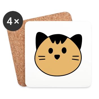 Cute cat - Untersetzer (4er-Set) - Weiß - Vorne
