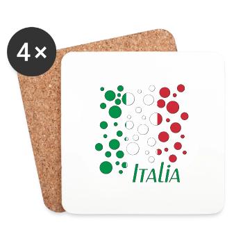 Italy Cooles Italien Design - Untersetzer (4er-Set) - Weiß - Vorne