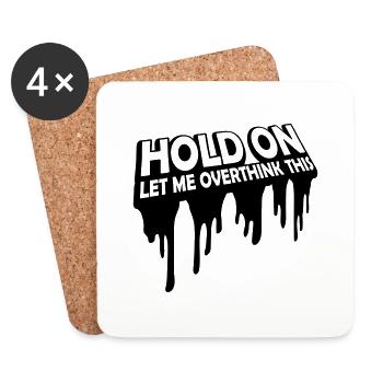 Let me overthink this - Coasters (set of 4) - white - Front