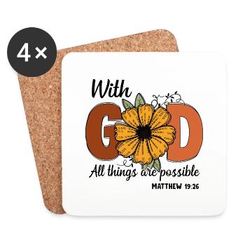 Church Religion Catholic Catholic Jesus Christ - Coasters (set of 4) - white - Front