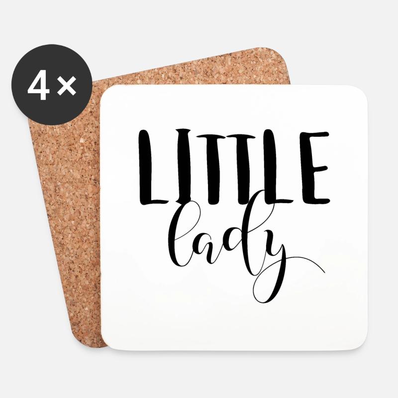 Little Lady - Untersetzer (4er-Set) - Weiß