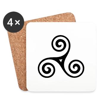 Celtic symbol - Coasters (set of 4) - white - Front