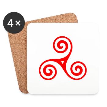Celtic symbol - Coasters (set of 4) - white - Front