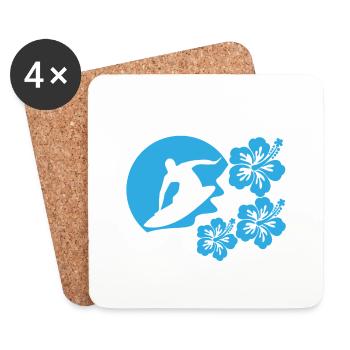 Surfer - Coasters (set of 4) - white - Front