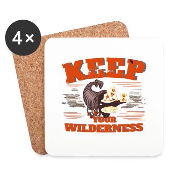 Wildlife - Wild - Coasters (set of 4) - white - Front