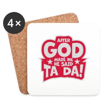 after god made me - Coasters (set of 4) - white - Front